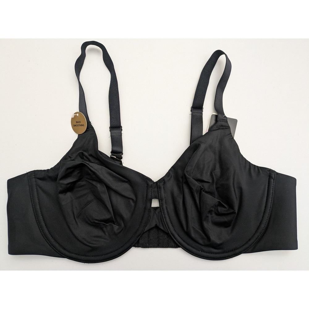 Wacoal 855342 Superbly Smooth Underwire Bra‎ 40D Black NWT $72